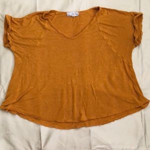 Orange over sized crop top